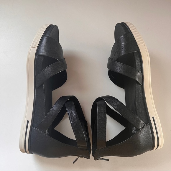 Eileen Fisher Skip Washed Leather Sneaker Sandal - Picture 6 of 7